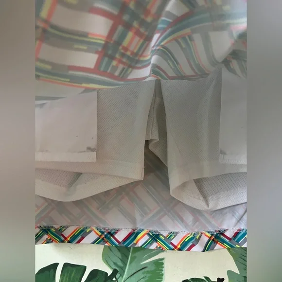 Adidas women's golf skort multicolor geometric checker stripe pattern 4 - Picture 5 of 8